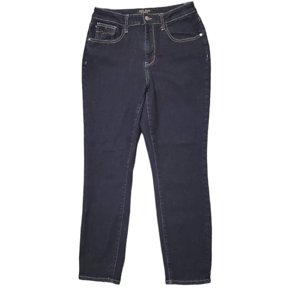 Judy Blue JB88273 Mom 7/28 (Meas 26x27 10.5" Mid Rise) Dark Stretch Jeans A19
